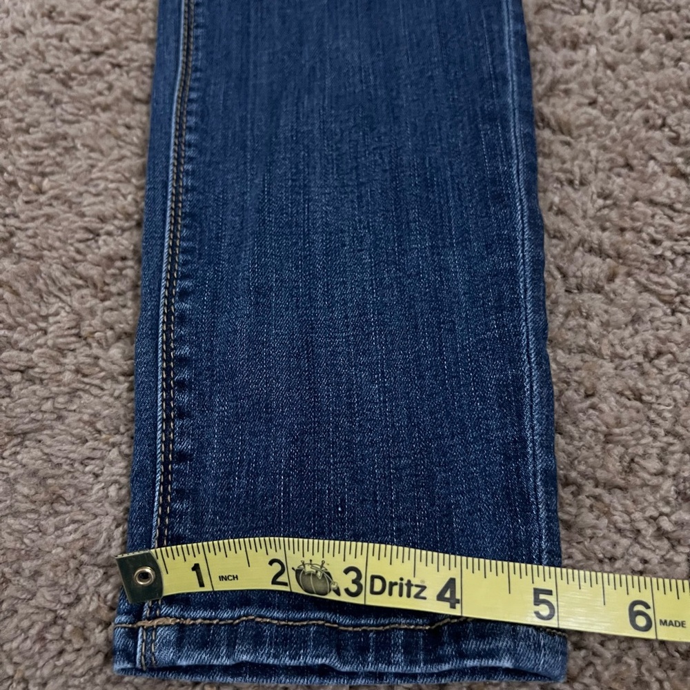Daytrip Women's Dark Blue Distressed Skinny Jeans - Picture 8 of 12